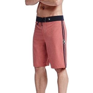 Hurley JJF Solid 21” Phantom Boardshorts Red